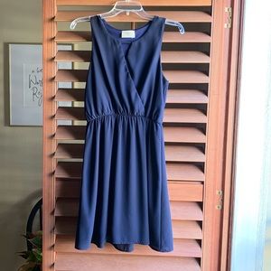 Everly Navy Sleeveless Dress